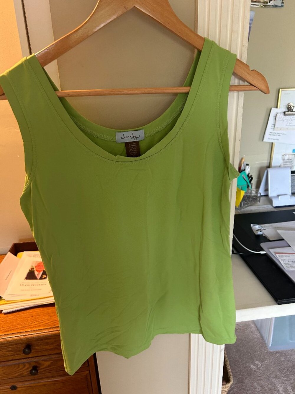 Lime green tank size medium